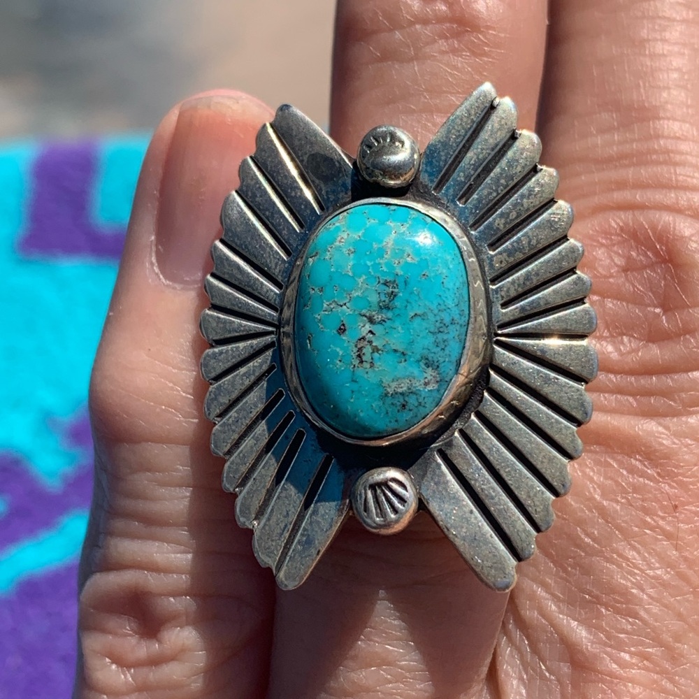 Vintage Genuine Turquoise Ring